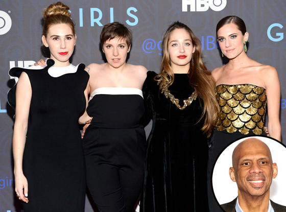 Zosia Mamet, Lena Dunham, Jemima Kirke, Allison Williams, Kareem Abdul-Jabbar Zosia Mamet, Lena Dunham, Jemima Kirke, Allison Williams, Kareem Abdul-Jabbar
